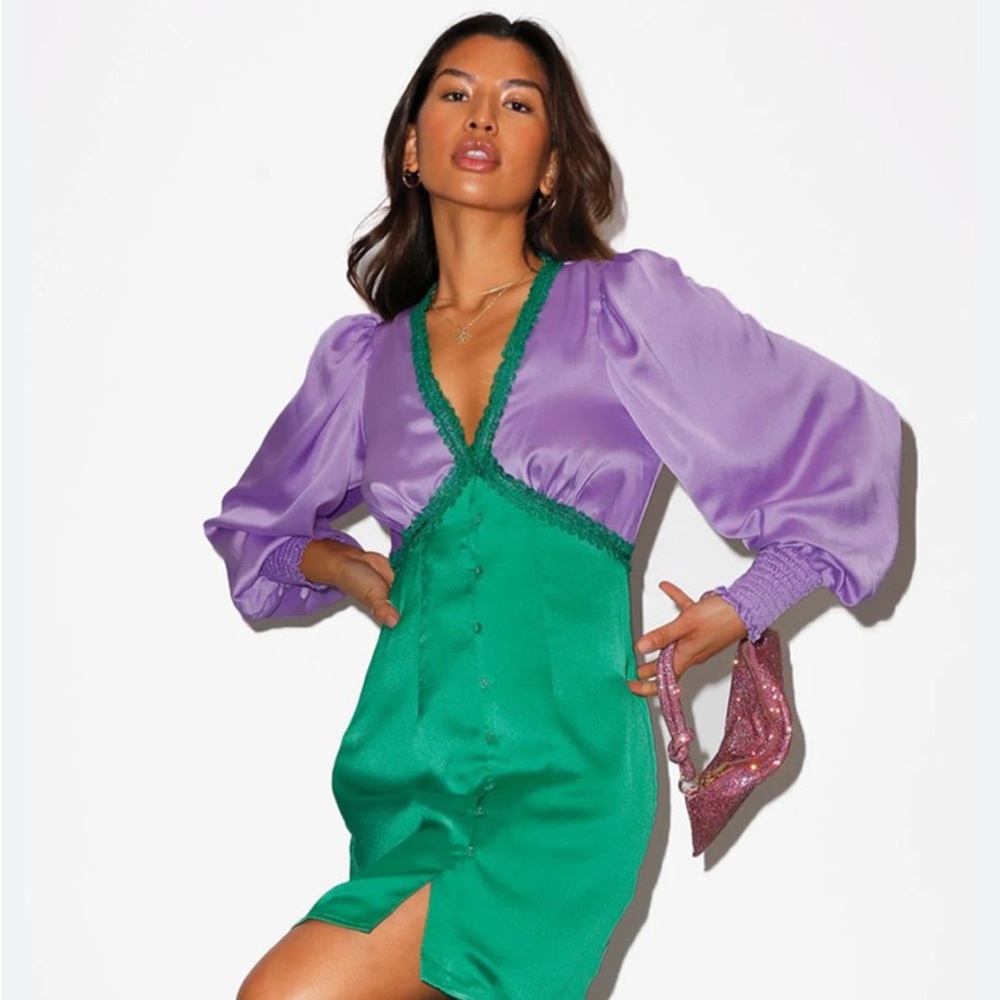 Never Fully Dressed Mini Lindos Dress Lilac